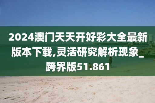2024澳門天天開好彩大全最新版本下載,靈活研究解析現象_跨界版51.861