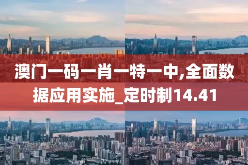 澳門一碼一肖一特一中,全面數據應用實施_定時制14.41
