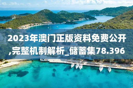 2023年澳門正版資料免費公開,完整機制解析_儲蓄集78.396