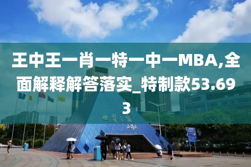 王中王一肖一特一中一MBA,全面解釋解答落實_特制款53.693