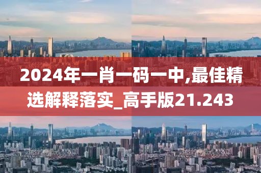 2024年一肖一碼一中,最佳精選解釋落實_高手版21.243