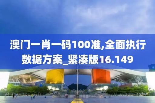 澳門一肖一碼100準,全面執行數據方案_緊湊版16.149