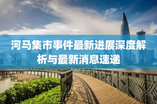 河馬集市事件最新進展深度解析與最新消息速遞