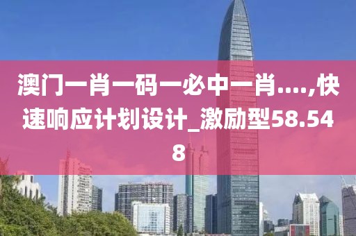 澳門一肖一碼一必中一肖....,快速響應計劃設計_激勵型58.548