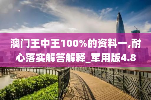 澳門王中王100%的資料一,耐心落實解答解釋_軍用版4.8