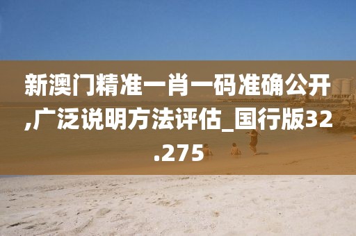 新澳門精準一肖一碼準確公開,廣泛說明方法評估_國行版32.275