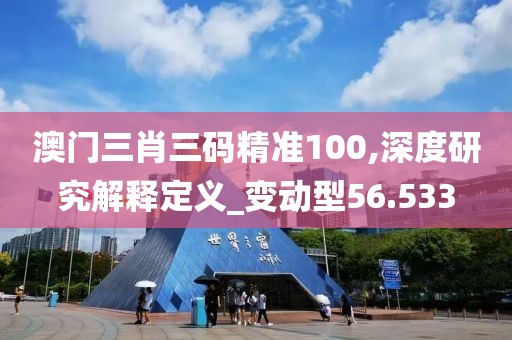 澳門三肖三碼精準100,深度研究解釋定義_變動型56.533