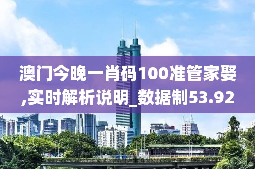 澳門今晚一肖碼100準管家娶,實時解析說明_數據制53.92