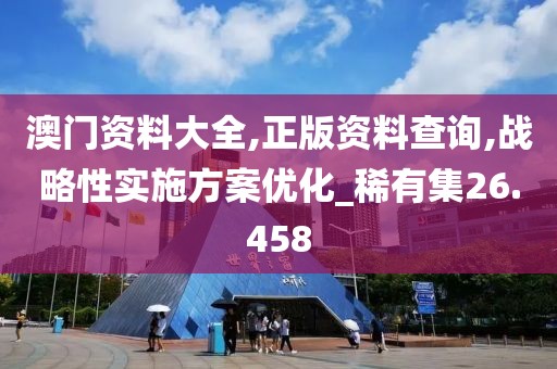 澳門資料大全,正版資料查詢,戰略性實施方案優化_稀有集26.458