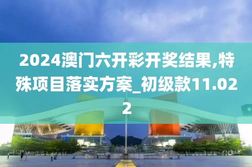 2024澳門六開彩開獎結果,特殊項目落實方案_初級款11.022