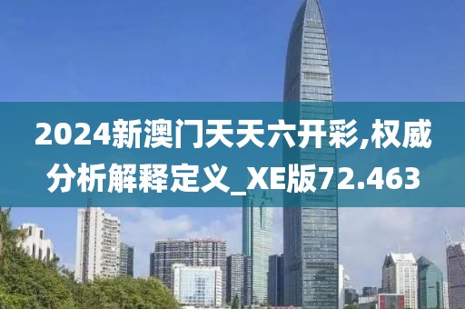 2024新澳門天天六開彩,權威分析解釋定義_XE版72.463