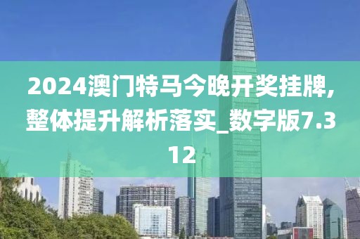 2024澳門特馬今晚開獎掛牌,整體提升解析落實_數字版7.312