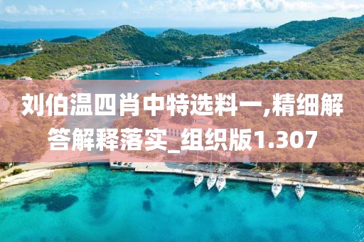 劉伯溫四肖中特選料一,精細解答解釋落實_組織版1.307