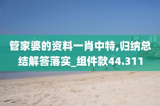管家婆的資料一肖中特,歸納總結解答落實_組件款44.311