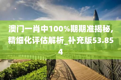 澳門一肖中100%期期準揭秘,精細化評估解析_補充版53.854