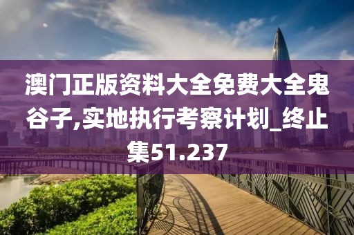 澳門正版資料大全免費大全鬼谷子,實地執行考察計劃_終止集51.237