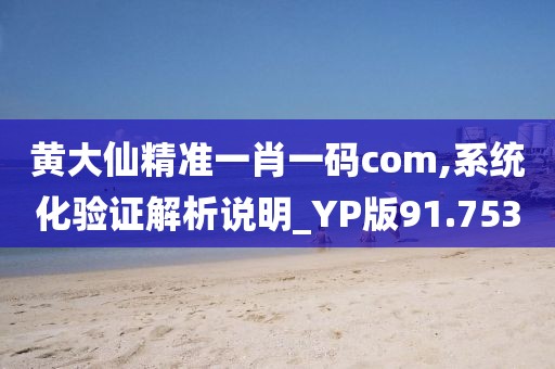 黃大仙精準一肖一碼com,系統化驗證解析說明_YP版91.753