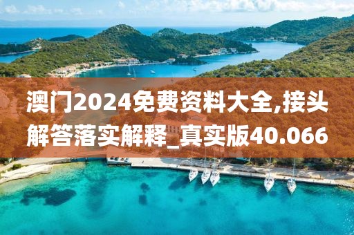 澳門2024免費資料大全,接頭解答落實解釋_真實版40.066