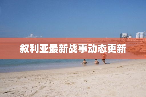 敘利亞最新戰事動態更新
