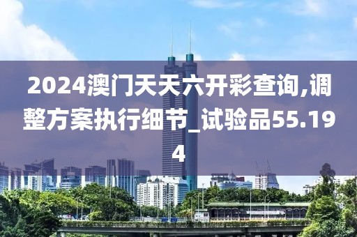 2024澳門天天六開彩查詢,調整方案執行細節_試驗品55.194