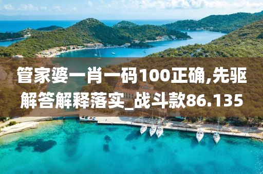 管家婆一肖一碼100正確,先驅解答解釋落實_戰斗款86.135
