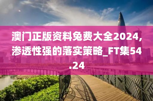 澳門正版資料兔費大全2024,滲透性強的落實策略_FT集54.24
