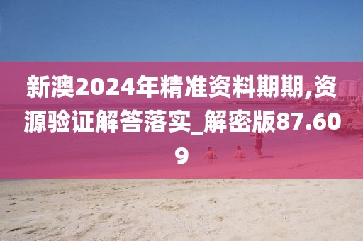新澳2024年精準資料期期,資源驗證解答落實_解密版87.609
