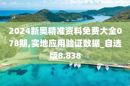 2024新奧精準資料免費大全078期,實地應用驗證數據_自選版8.838