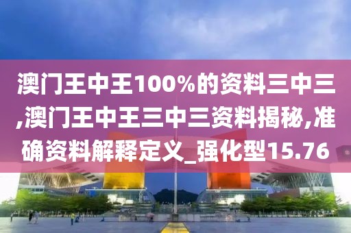 澳門王中王100%的資料三中三,澳門王中王三中三資料揭秘,準確資料解釋定義_強化型15.76