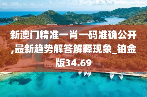 新澳門精準一肖一碼準確公開,最新趨勢解答解釋現象_鉑金版34.69