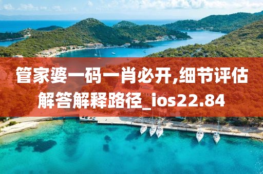 管家婆一碼一肖必開,細節評估解答解釋路徑_ios22.84