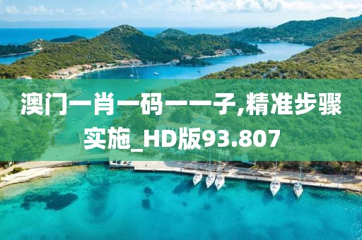 澳門一肖一碼一一子,精準步驟實施_HD版93.807