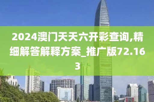 2024澳門天天六開彩查詢,精細解答解釋方案_推廣版72.163