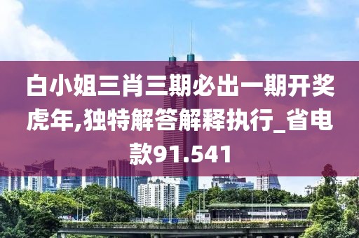 白小姐三肖三期必出一期開獎虎年,獨特解答解釋執行_省電款91.541