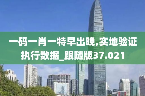 一碼一肖一特早出晚,實地驗證執行數據_跟隨版37.021