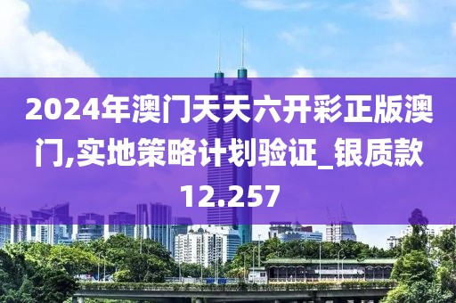 2024年澳門天天六開彩正版澳門,實地策略計劃驗證_銀質款12.257