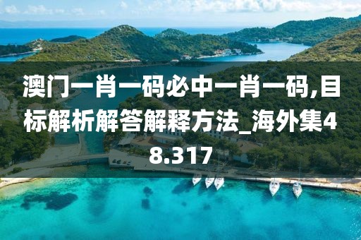 澳門一肖一碼必中一肖一碼,目標解析解答解釋方法_海外集48.317
