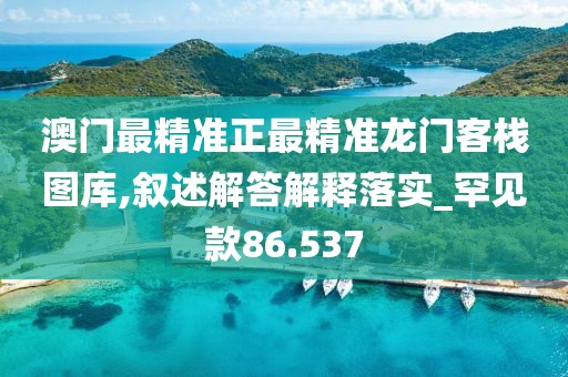 澳門最精準正最精準龍門客棧圖庫,敘述解答解釋落實_罕見款86.537