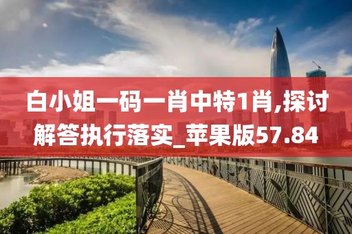 白小姐一碼一肖中特1肖,探討解答執行落實_蘋果版57.84