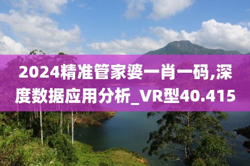 2024精準管家婆一肖一碼,深度數據應用分析_VR型40.415
