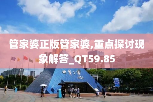 管家婆正版管家婆,重點探討現象解答_QT59.85