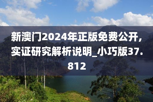 新澳門2024年正版免費公開,實證研究解析說明_小巧版37.812