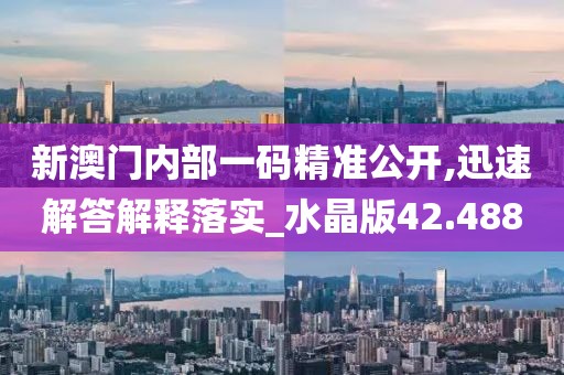 新澳門內部一碼精準公開,迅速解答解釋落實_水晶版42.488
