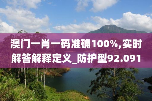 澳門一肖一碼準確100%,實時解答解釋定義_防護型92.091