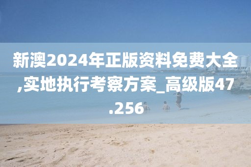 新澳2024年正版資料免費大全,實地執行考察方案_高級版47.256