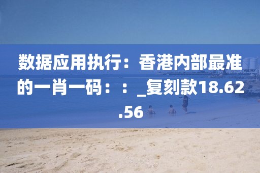 數據應用執行：香港內部最準的一肖一碼：：_復刻款18.62.56