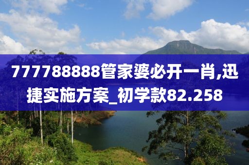 777788888管家婆必開一肖,迅捷實施方案_初學款82.258