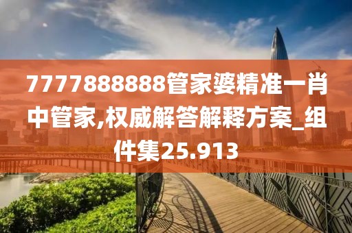 7777888888管家婆精準一肖中管家,權威解答解釋方案_組件集25.913