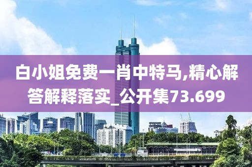 白小姐免費一肖中特馬,精心解答解釋落實_公開集73.699