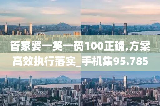 管家婆一笑一碼100正確,方案高效執行落實_手機集95.785